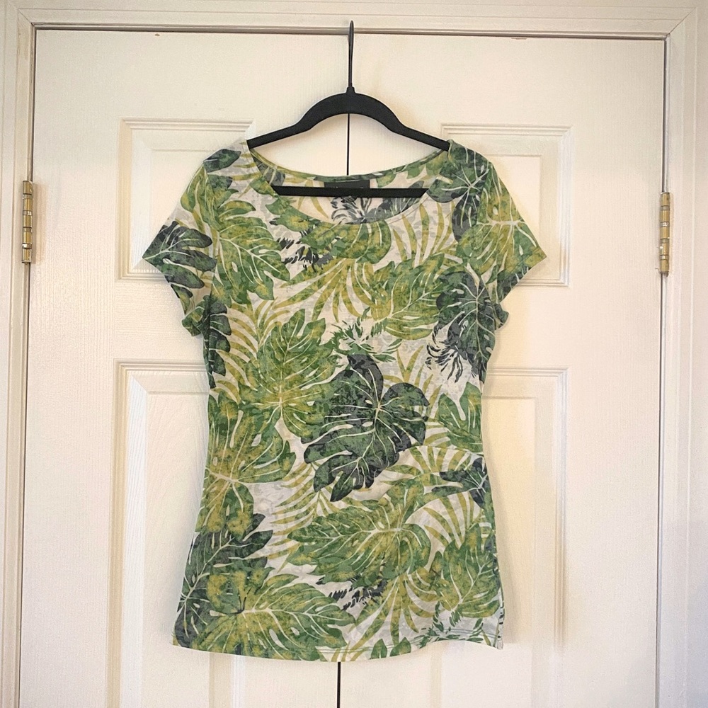 INC International Concepts Palm Print Shirt